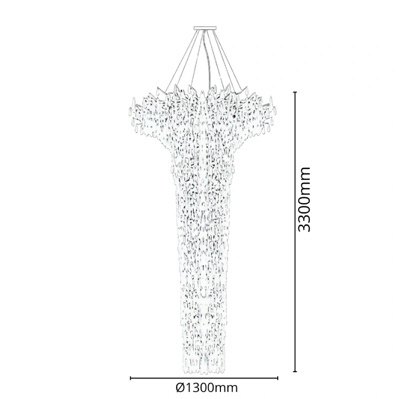 Závěsný křišťálový lustr GOCCIA 3300 - V20035 6