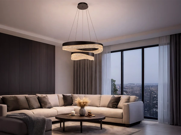 Závěsný křišťálový lustr AURORA 800+450 - V30078 3