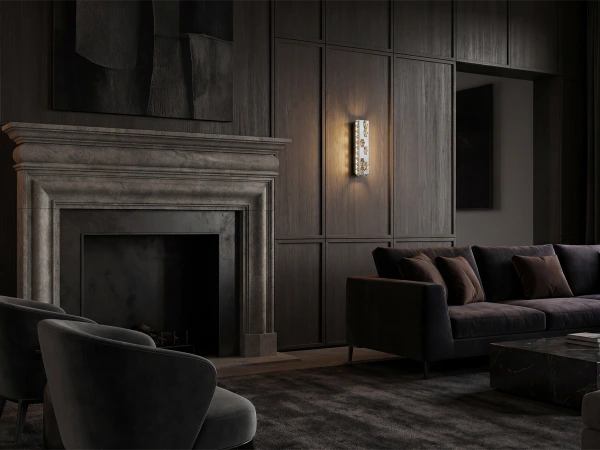 Křišťálové nástěnné svítidlo CLARIS - V30010 3