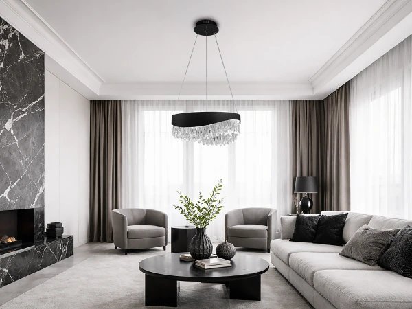 Závěsný křišťálový lustr AURORA 450 - V30075 2