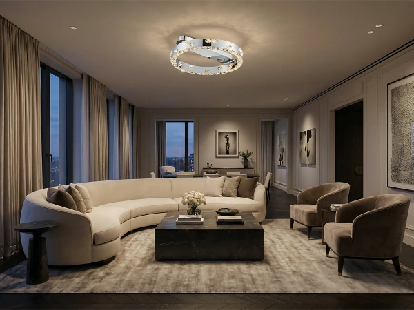 Stropní křišťálový lustr CLARIS 600 - V30007 2