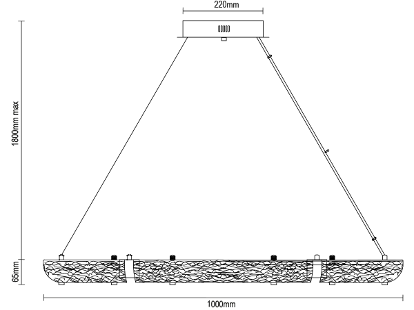 Závěsný lustr CORTEZA 1000 - V30035 7