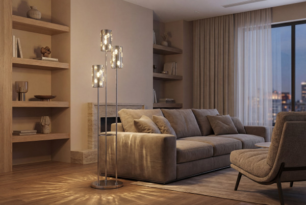 Křišťálová stojací lampa CLARIS - V30012 2