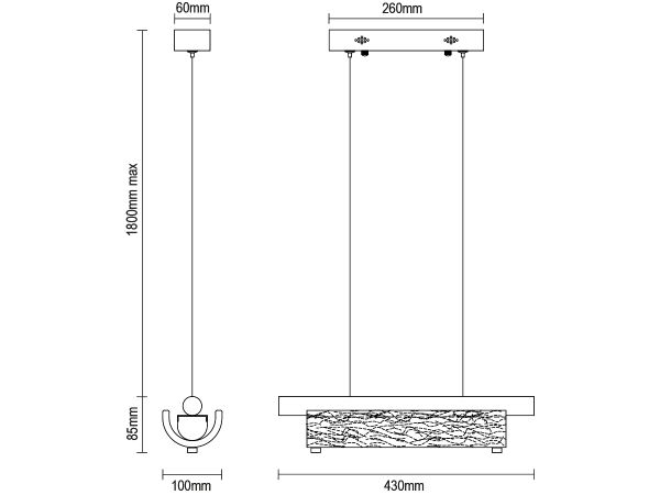 Závěsný lustr CORTEZA 430 - V30031 7
