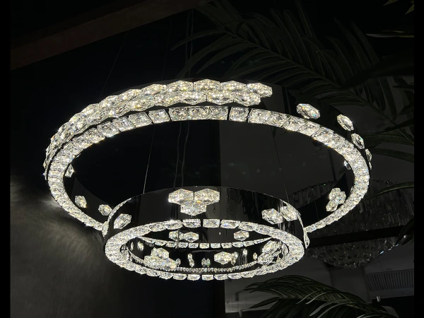 Závěsný křišťálový lustr CLARIS 800+480 - V30006 4