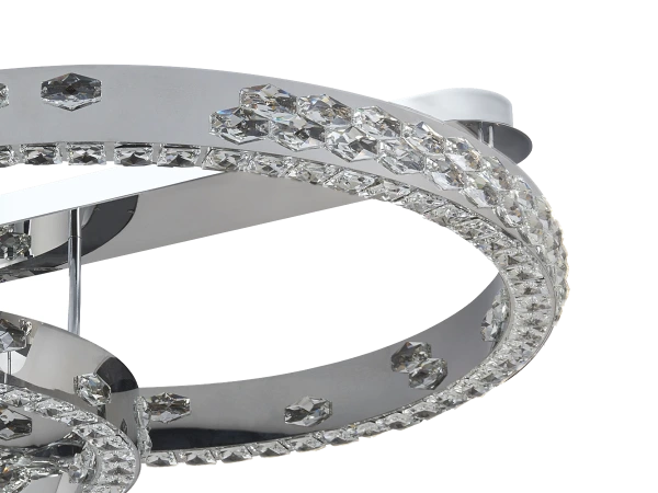 Stropní křišťálový lustr CLARIS 800+600 - V30009 7