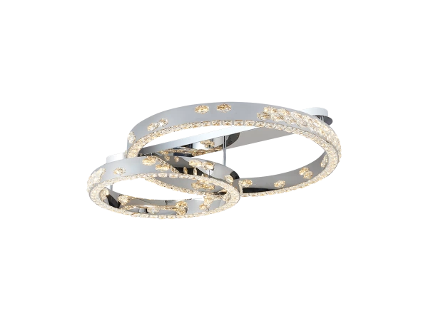 Stropní křišťálový lustr CLARIS 800+600 - V30009 6