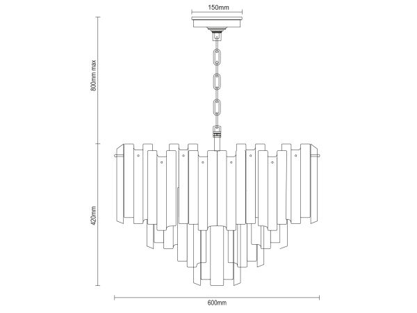 CONGELATO závěsný lustr 600 – V20132 6