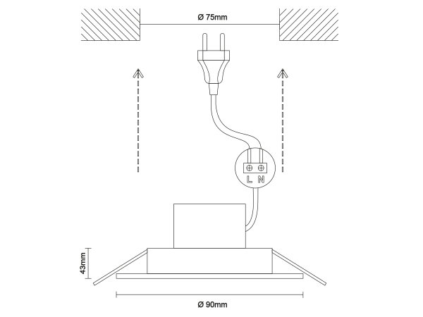 Stropní svítidlo LINIA - 10017 5
