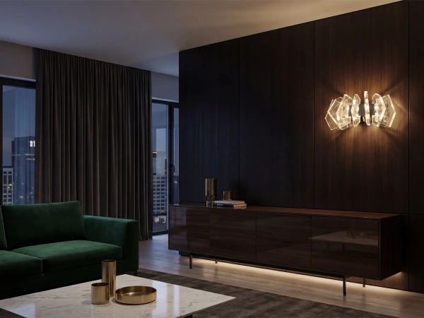 PIKASO Nástěnný křišťálový lustr - V30025 6