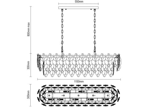 Závěsný lustr CHOREO 1150 - V20114 9