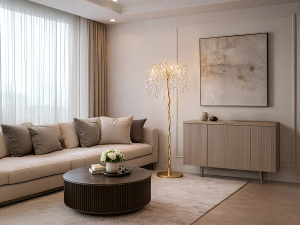 Křišťálová stojací lampa ELYSIA 1700 - V20013 1