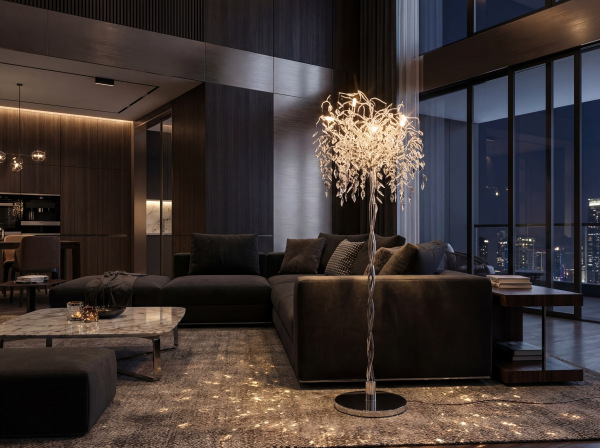 Křišťálová stojací lampa ELYSIA 1700 - V20014 1