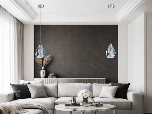 Závěsná křišťálová lampa DIAMOR CLEAR - V30051 2