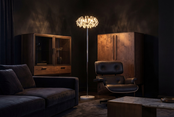 Křišťálová stojací lampa PIKASO 1550 - V30027 5