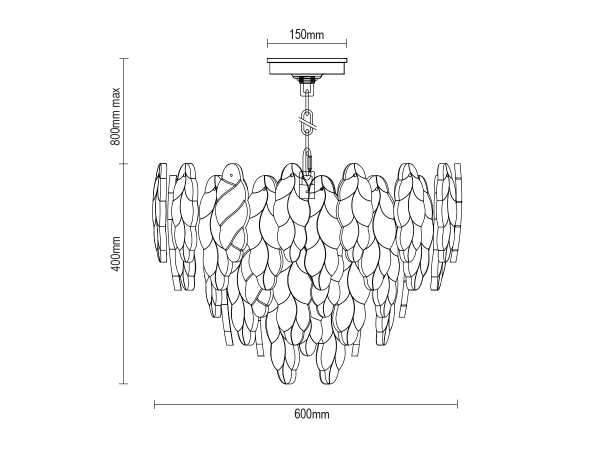 Závěsný lustr CHOREO 600 - V20115 11