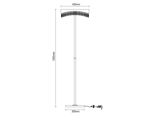 Křišťálová stojací lampa AURORA 1550 - V30084 8