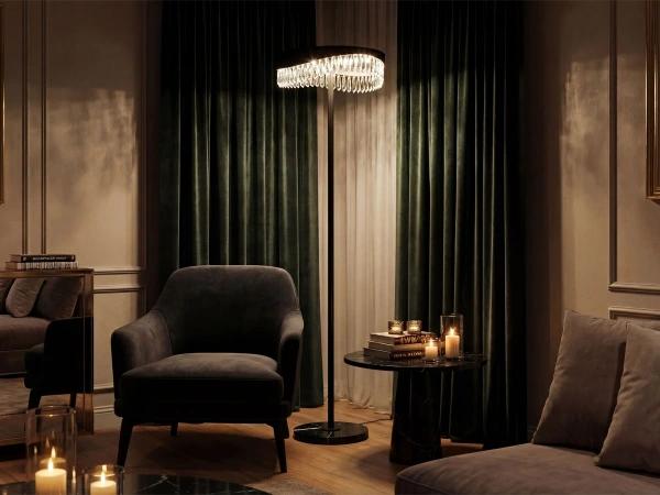 Křišťálová stojací lampa AURORA 1550 - V30084 3