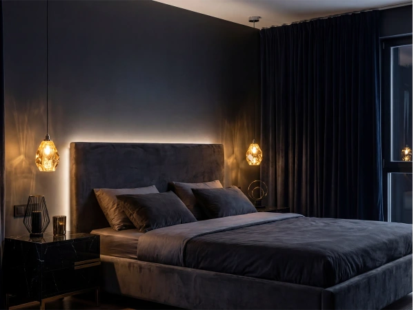 Závěsná křišťálová lampa DIAMOR AMBER - V30052 1