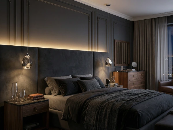 Závěsná křišťálová lampa DIAMOR SMOKE - V30053 3