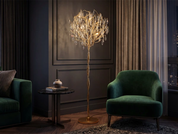 Křišťálová stojací lampa GOCCIA 1700 - V20037 1