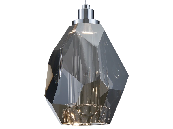 Závěsná křišťálová lampa DIAMOR SMOKE - V30053 4